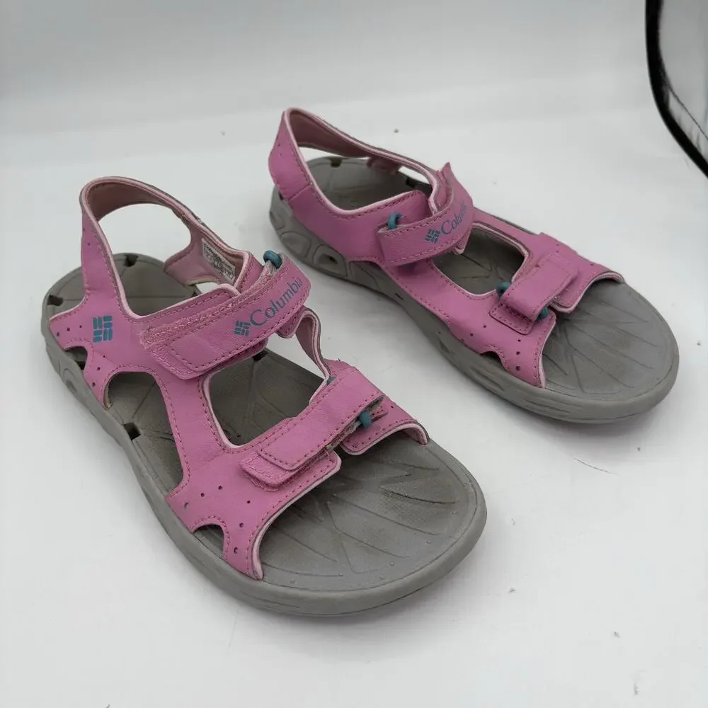 Columbia Sandals Girls Youth Size 4 Techsun Vent Pink Omni Grip Hiking Water B4